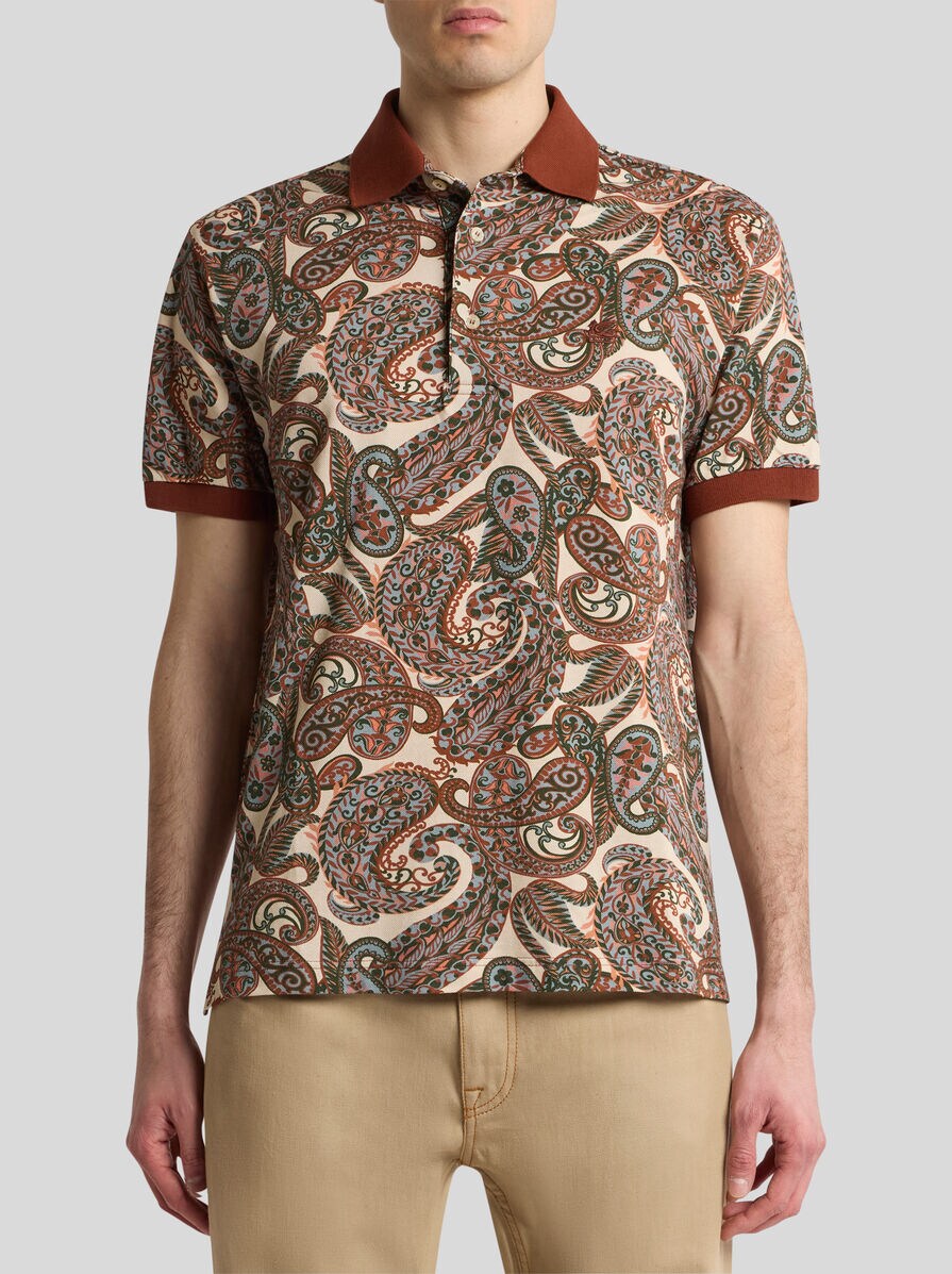 Etro Golfer Roma Paisley Print Multi