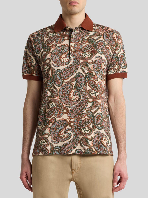 Etro Golfer Roma Paisley Print Multi
