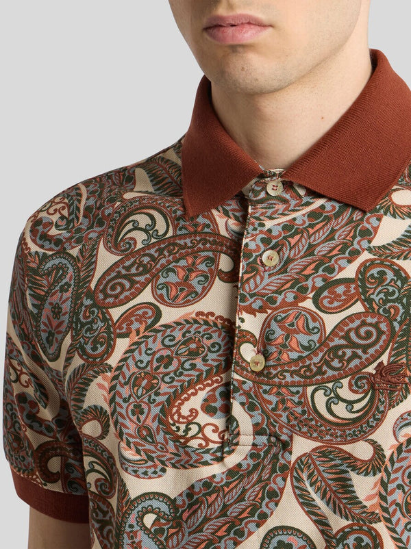 Etro Golfer Roma Paisley Print Multi