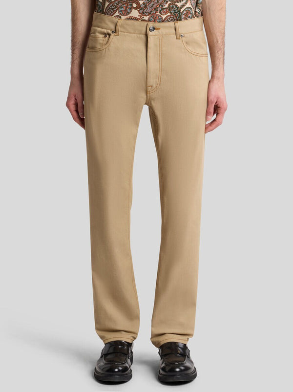 Etro Denim Jeans Roma Tan