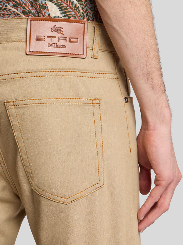 Etro Denim Jeans Roma Tan