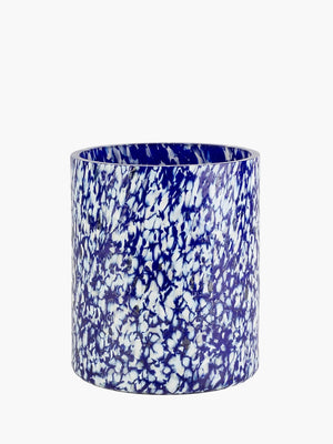Stories Of Italy Tumbler Macchia Su Set Of 6 Blue & Ivory