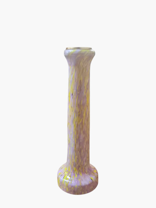 Stories Of Italy Candlestick Yellow & Pink