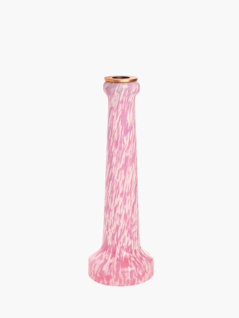 Stories Of Italy Candlestick Ivory & Pink
