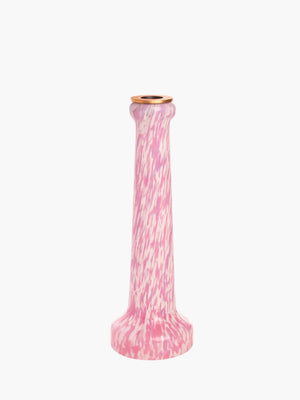 Stories Of Italy Candlestick Ivory & Pink