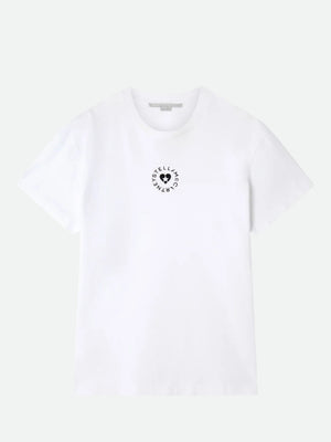 Stella Mccartney T-Shirt Iconic Mini Heart White